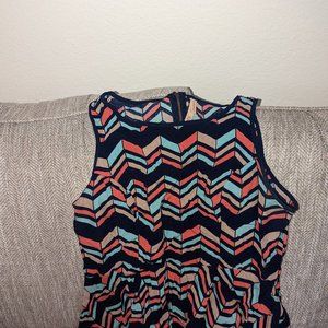 Colorful peplum shirt